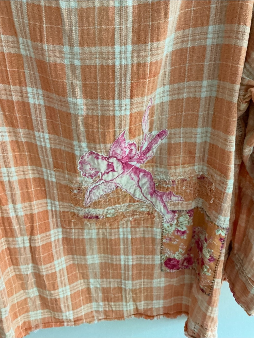 Magnolia Pearl Addison Workshirt. Plaid Button-Down Top with embroidery. NWT. - Picture 4 of 9